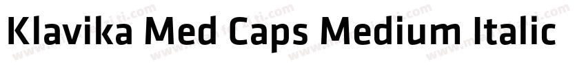 Klavika Med Caps Medium Italic字体转换